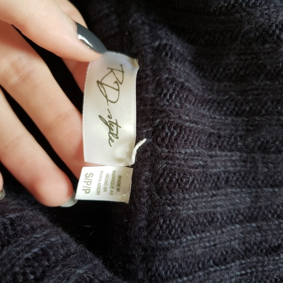 Blue off the shoulder sweater dress - Picture 4 of 5